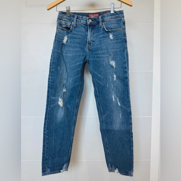 Lucky Brand Sienna Slim Boyfriend Distressed Jeans - Size 0/25 - Picture 2 of 8